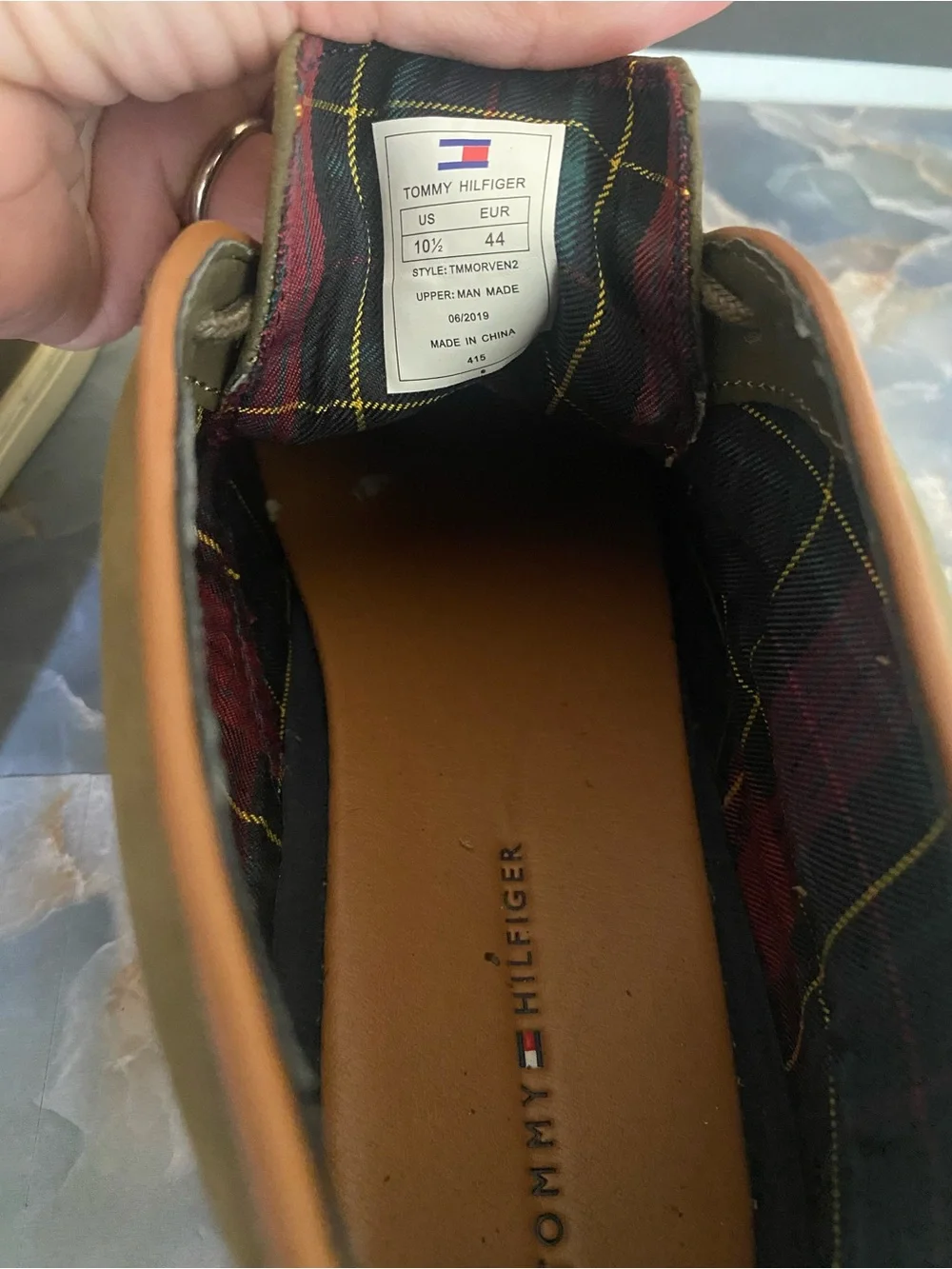 Tommy Hilfiger Olive Green Suede Chukka Boots with Cream Sole